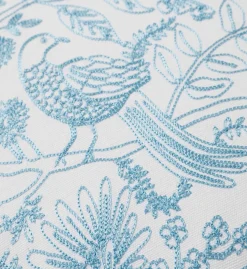 Aviary Embroidered Lumbar Pillow