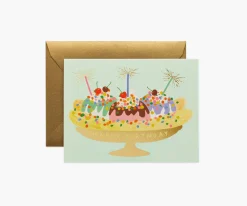 Banana Split Birthday Card