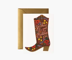 Birthday Boot Birthday Card