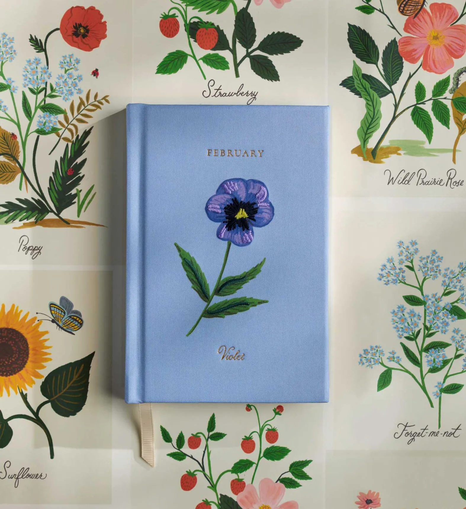 Birth Month Mini Embroidered Journal