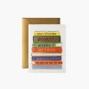 Book Stack Birthday Card