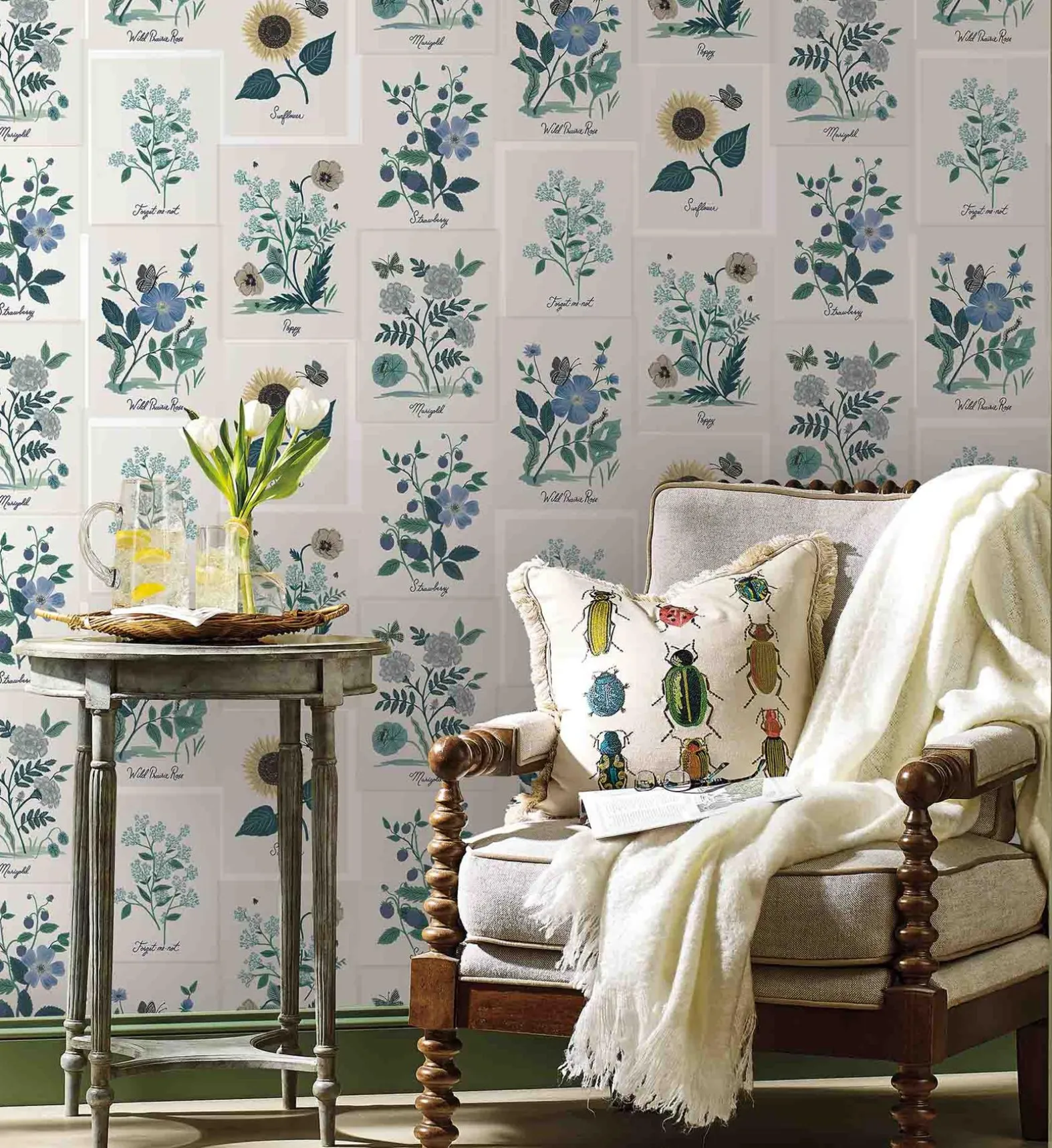 Botanical Prints Wallpaper