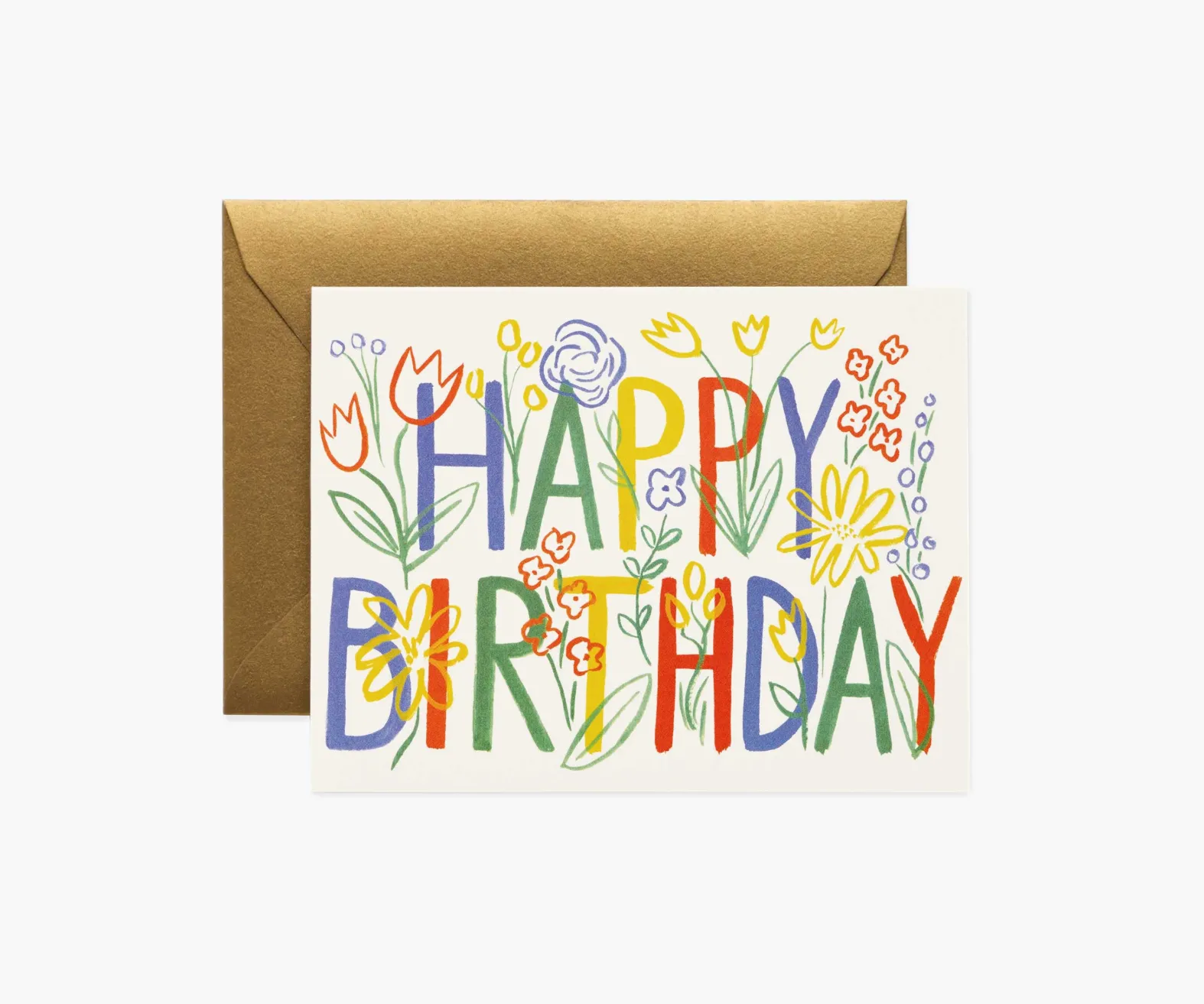 Brushstroke Birthday Card