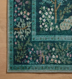 Canopy Peacock Forest Printed Rug