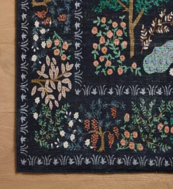 Canopy Peacock Forest Printed Rug