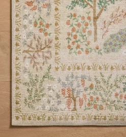 Canopy Peacock Forest Printed Rug