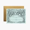 Certificate of Awesome Love & Friendship Card