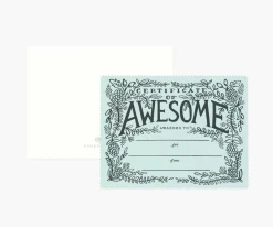 Certificate of Awesome Love & Friendship Card