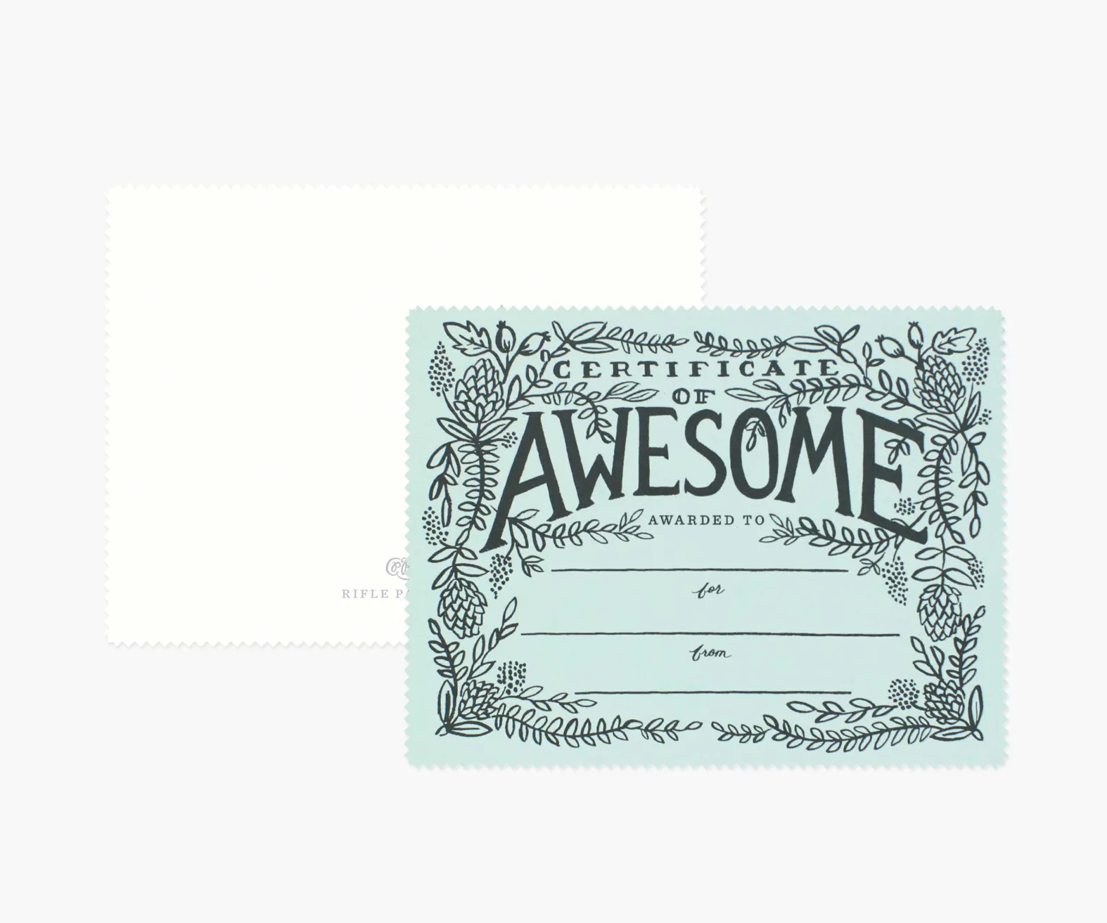 Certificate of Awesome Love & Friendship Card