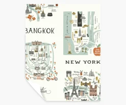City Maps Peel & Stick Wallpaper