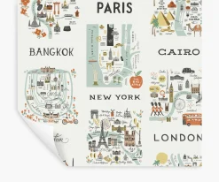 City Maps Peel & Stick Wallpaper
