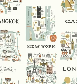 City Maps Peel & Stick Wallpaper