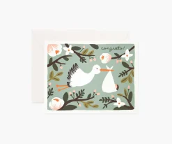 Congrats Stork Baby Card