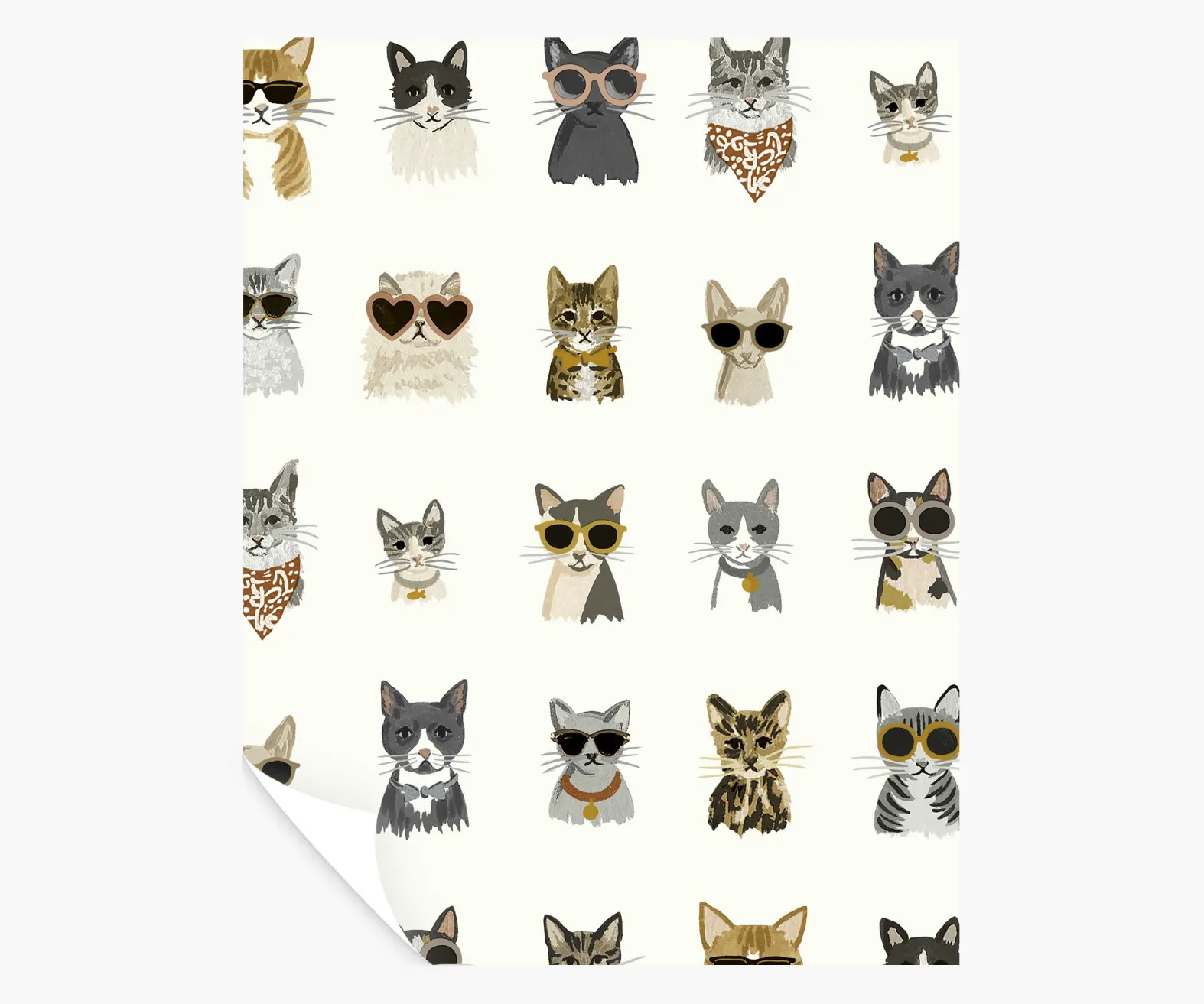 Cool Cats Peel & Stick Wallpaper Sample