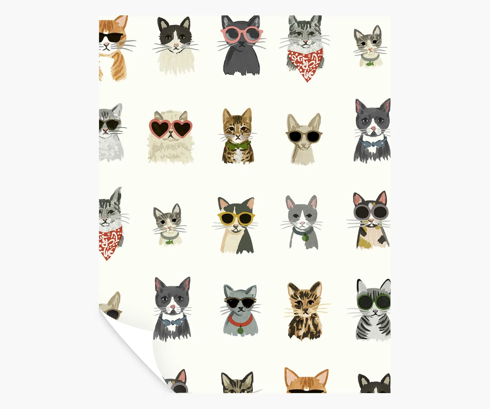 Cool Cats Peel & Stick Wallpaper Sample