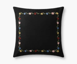 Curio Border Embroidered Pillow