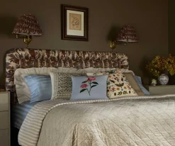 Curio Garden Embroidered Pillow