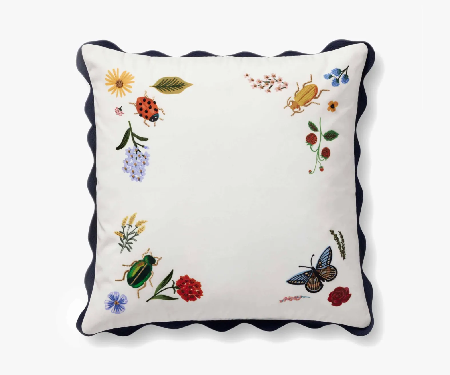 Curio Vignette Embroidered Pillow