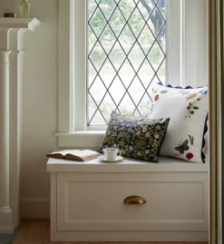 Curio Vignette Embroidered Pillow