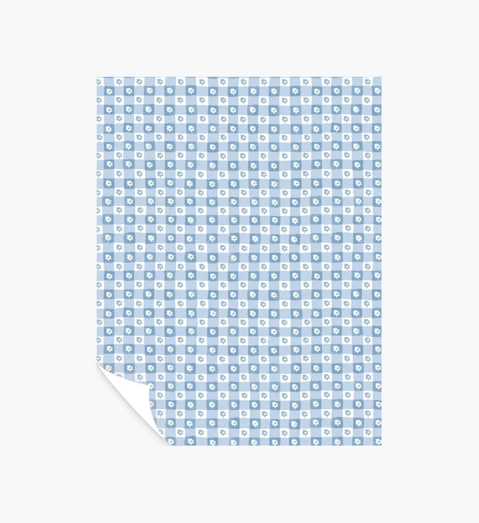 Daisy Gingham Peel & Stick Wallpaper Sample
