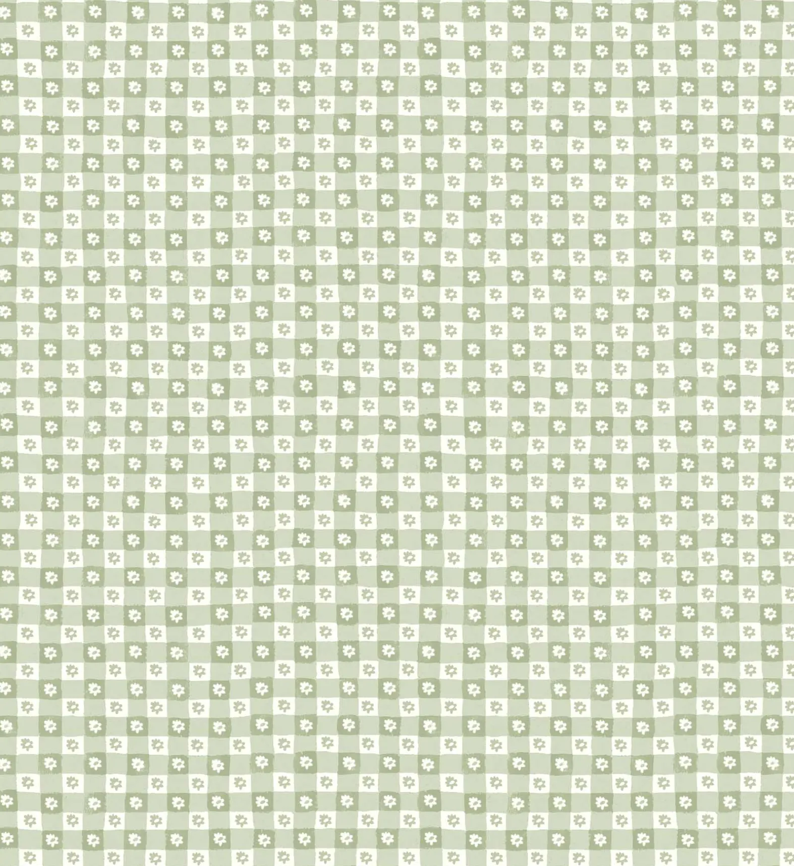 Daisy Gingham Peel & Stick Wallpaper