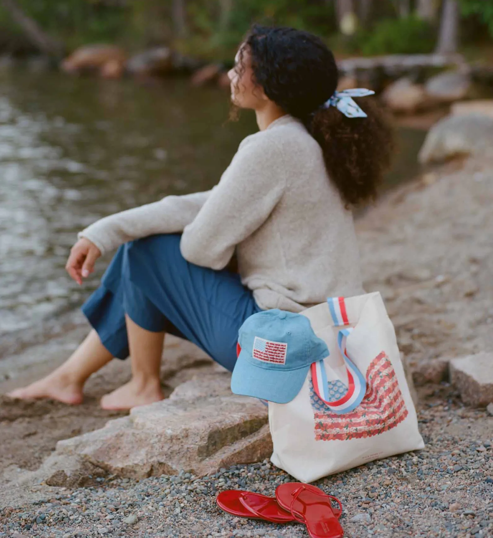 East West Canvas Tote Bag