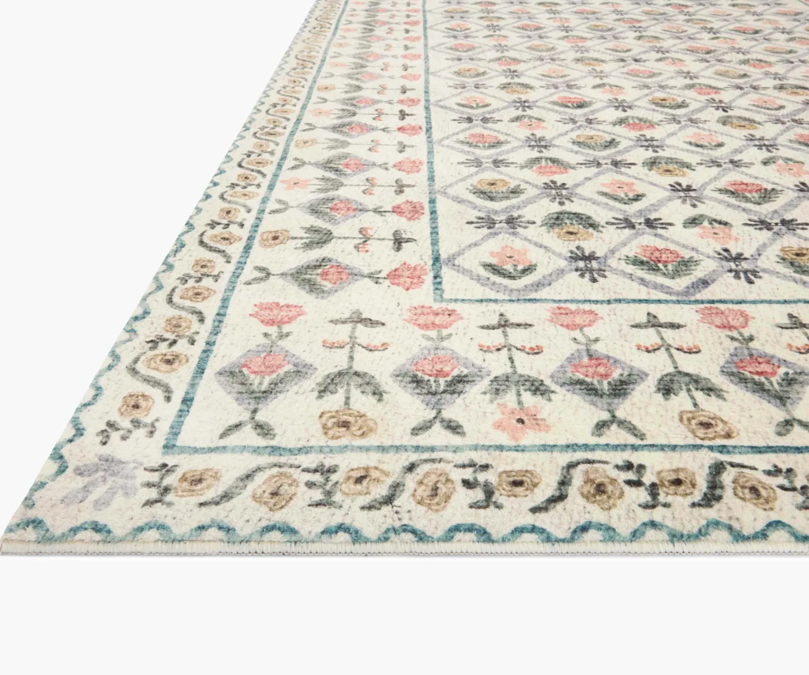 Eden Lattice Power Loomed Rug