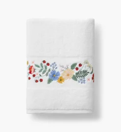 Embroidered Bath Towel