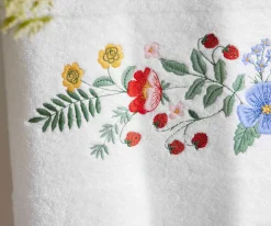 Embroidered Bath Towel