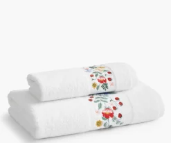 Embroidered Bath Towel