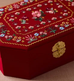 Embroidered Jewelry Box