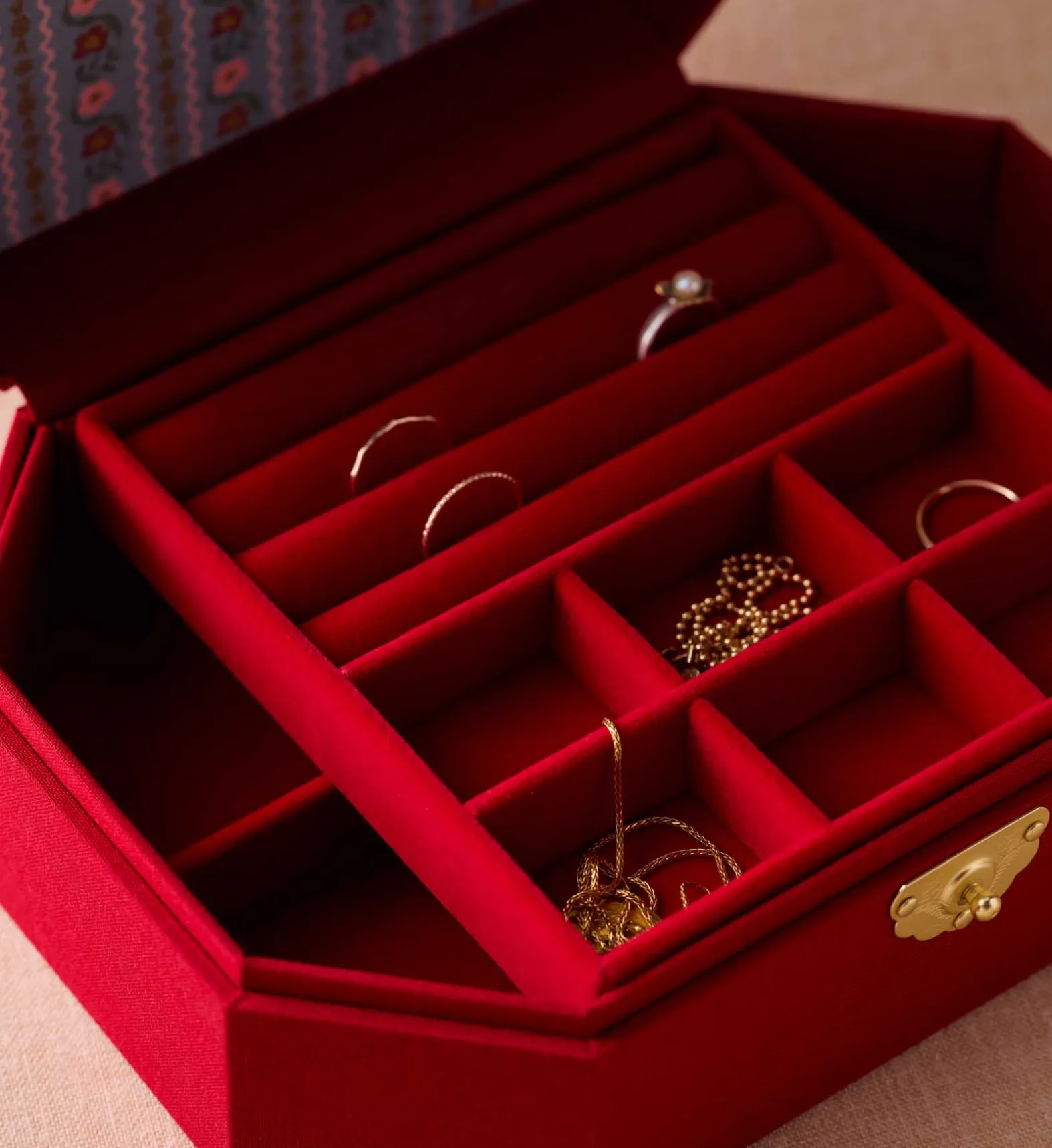 Embroidered Jewelry Box