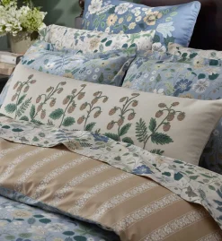 Embroidered Lumbar Pillow Cover