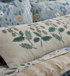 Embroidered Lumbar Pillow Cover