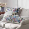 Embroidered Lumbar Pillow Cover