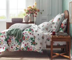 Embroidered Lumbar Pillow Cover