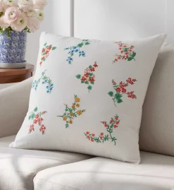 Embroidered Pillow Cover