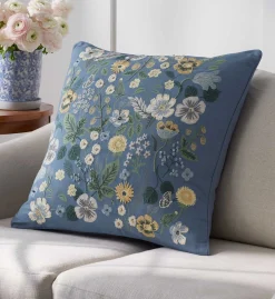 Embroidered Pillow Cover