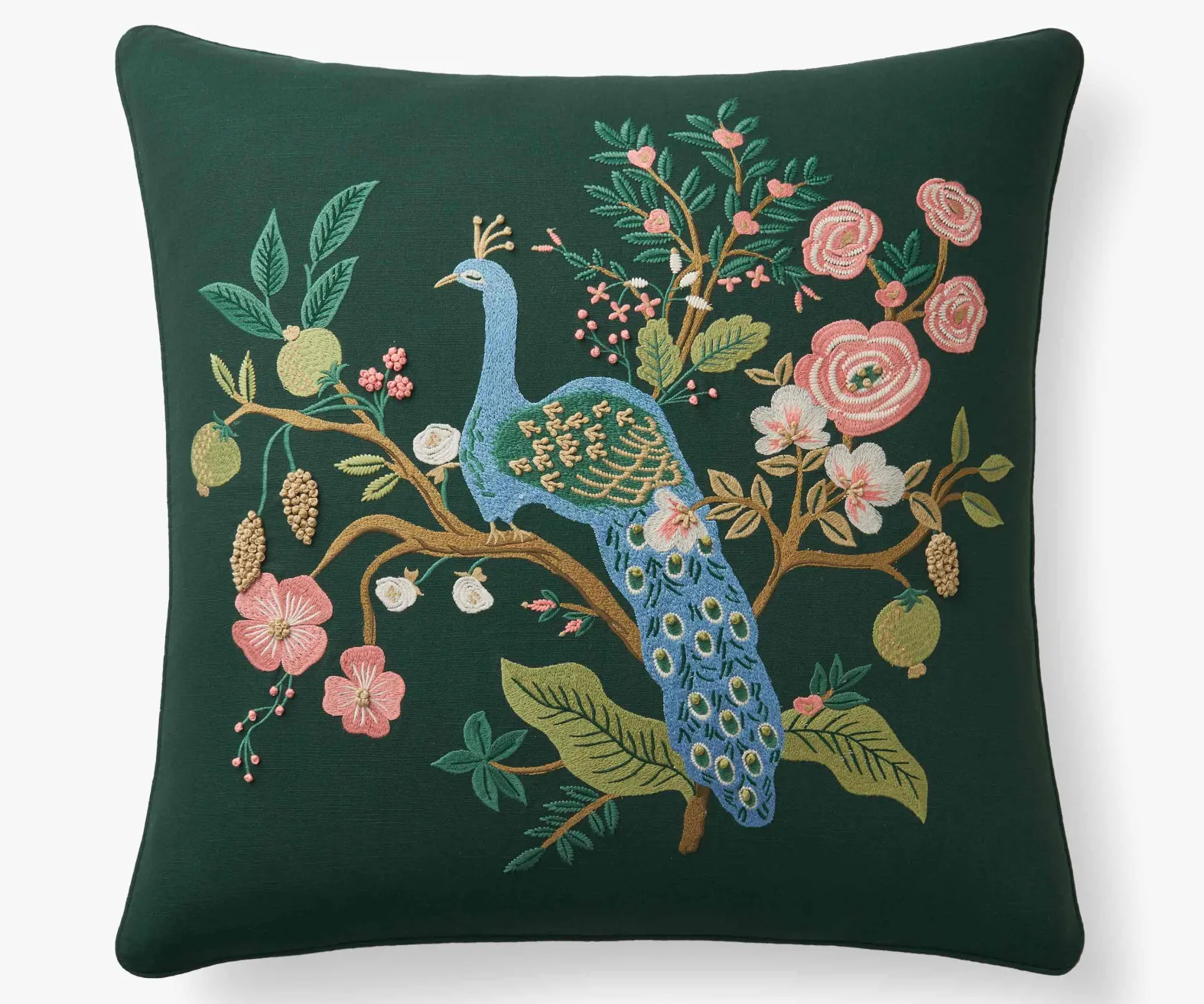 Embroidered Pillow Cover
