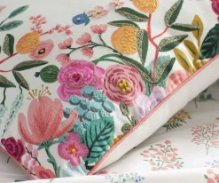 Embroidered Pillow Cover