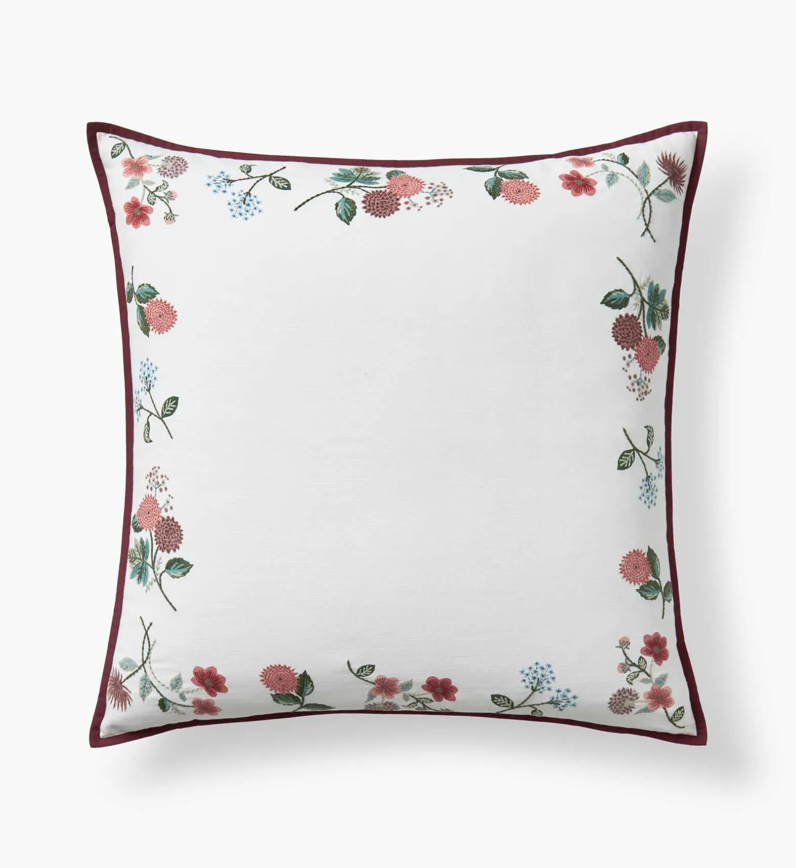 Embroidered Pillow Cover