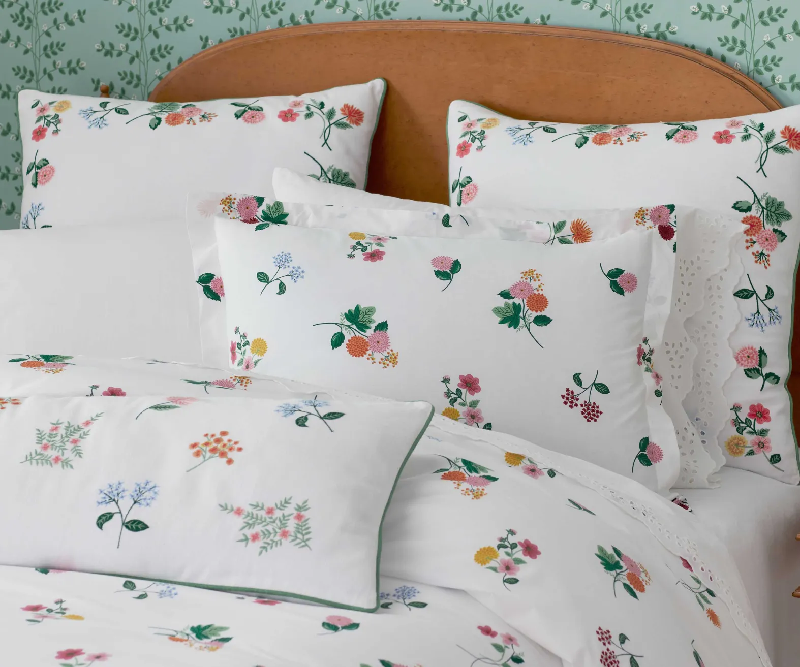 Embroidered Pillow Cover
