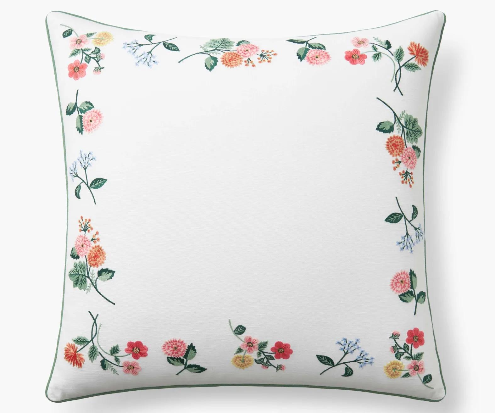 Embroidered Pillow Cover
