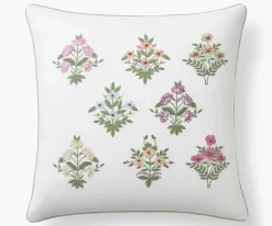 Embroidered Pillow Cover