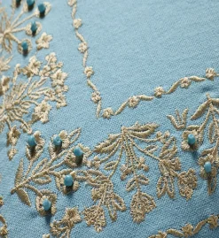 Estee Border Embroidered Pillow