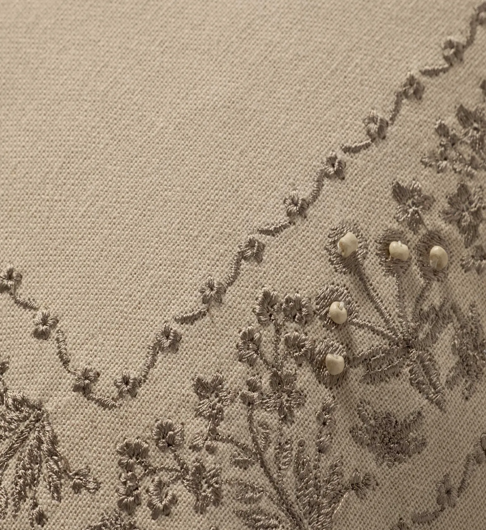 Estee Border Embroidered Pillow