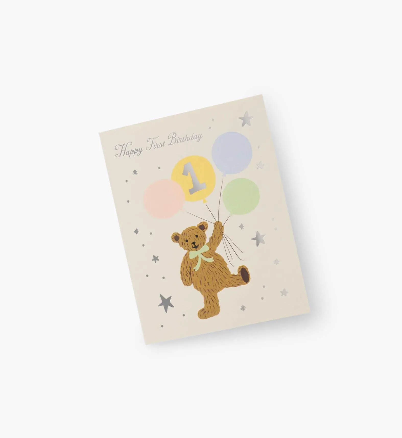 First Birthday Bear Birthday Card