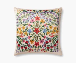 Floral Medallion Printed Pillow