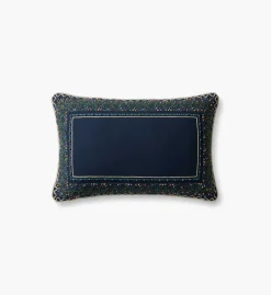Garden Vines Embroidered Lumbar Pillow