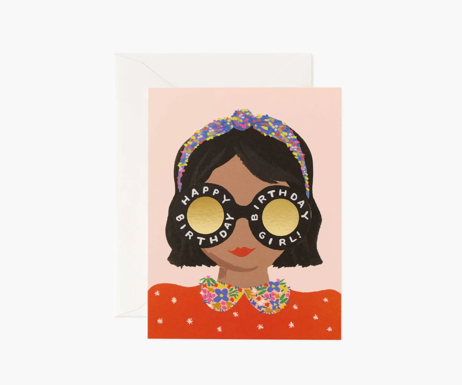 Headband Birthday Girl Birthday Card
